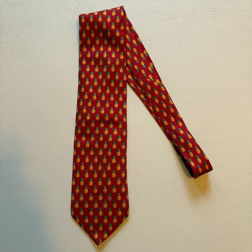 Burberry Pineapples Silk Tie